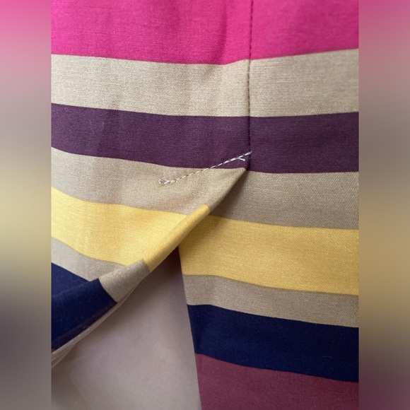 Multicolour Striped A-line Skirt | Lord & Taylor - Picture 3 of 6